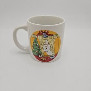 Vintage Christmas Goose Mini‎ Mug  Holiday Ceramic Retro Cottagecore Farmhouse